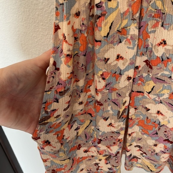 Anthropologie Vanessa Virginia Floral Feminine Boho Spring Button Blouse Size M - Picture 5 of 7